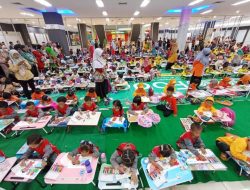 Ratusan Siswa TK Ikuti Lomba Mewarnai Grab Baturaja