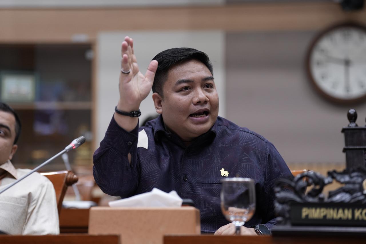 Kawendra Lukistian Ketua Umum Gerakan Ekonomi Kreatif Nasional (Gekrafs) RDPU Komisi III DPR RI